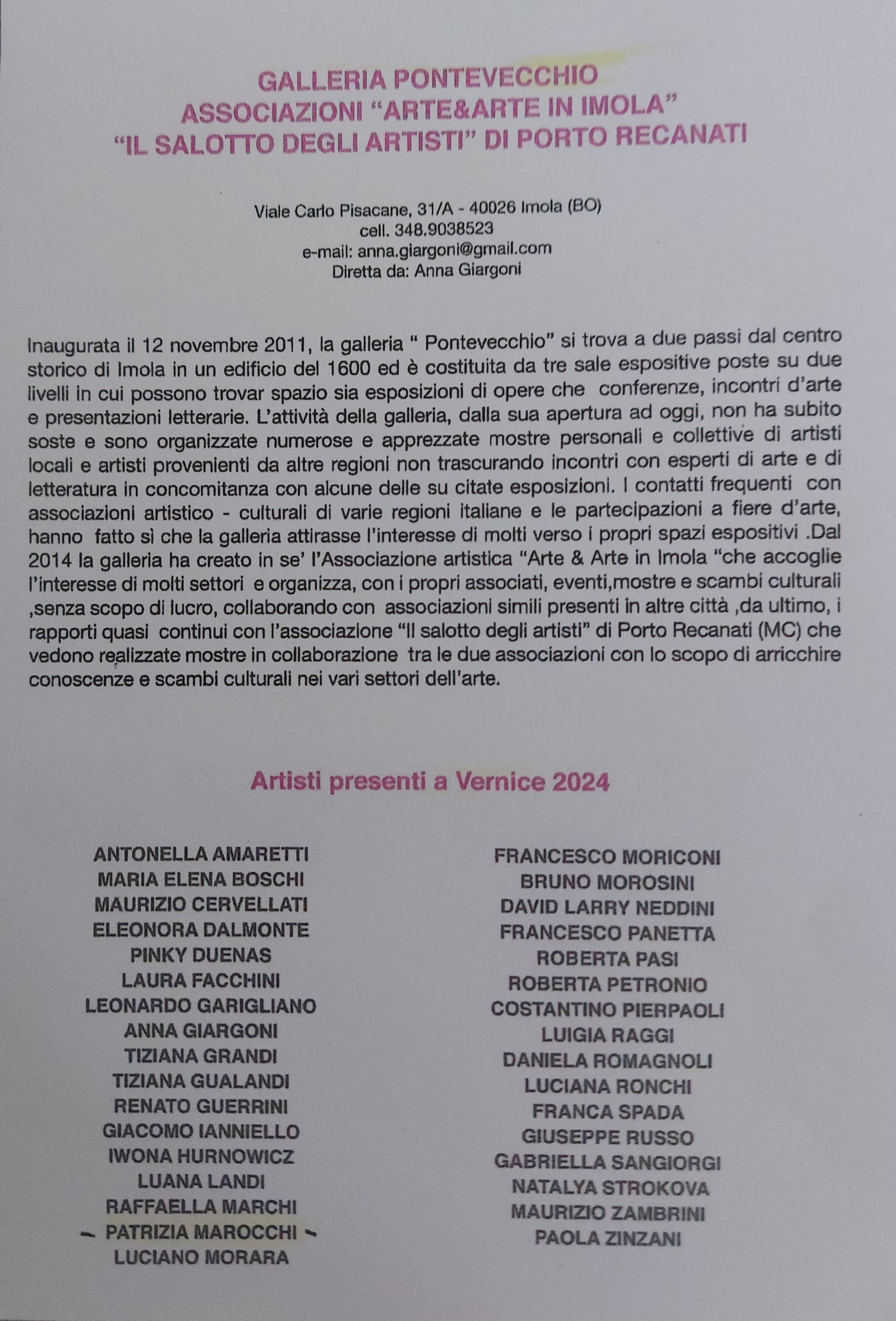 Forlì - Vernice Art Fair 2024