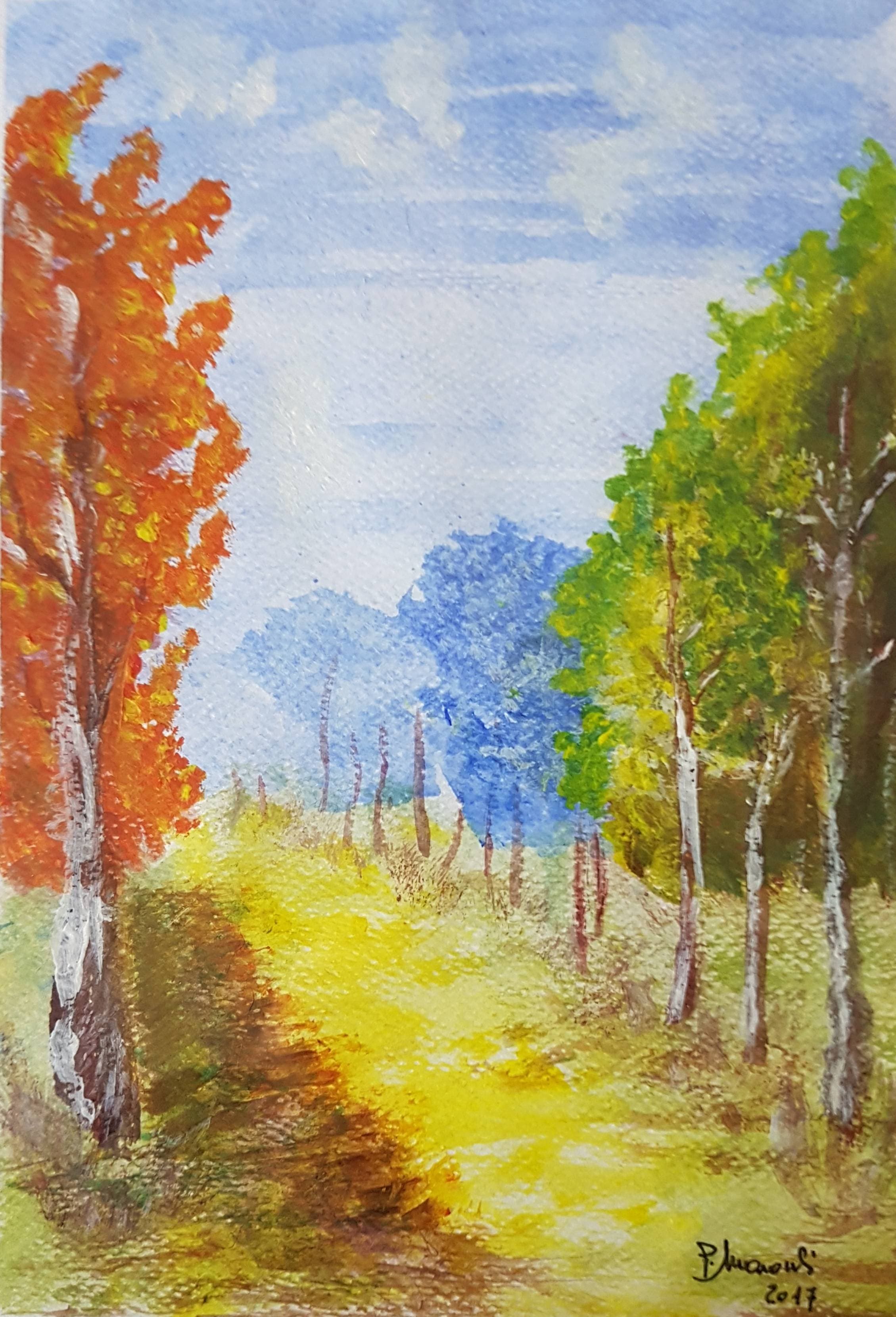 Opera d&apos;arte: Viale d'autunno di Patrizia Marocchi