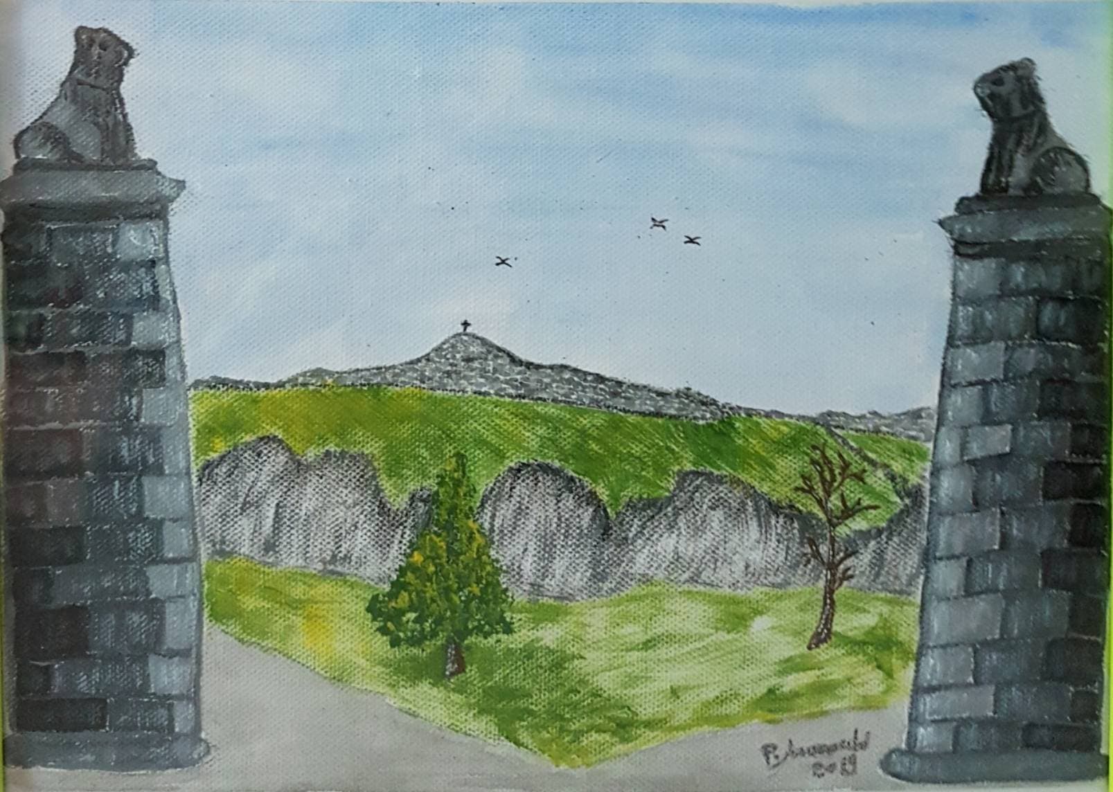Opera d&apos;arte: Porta dei due leoni di Patrizia Marocchi