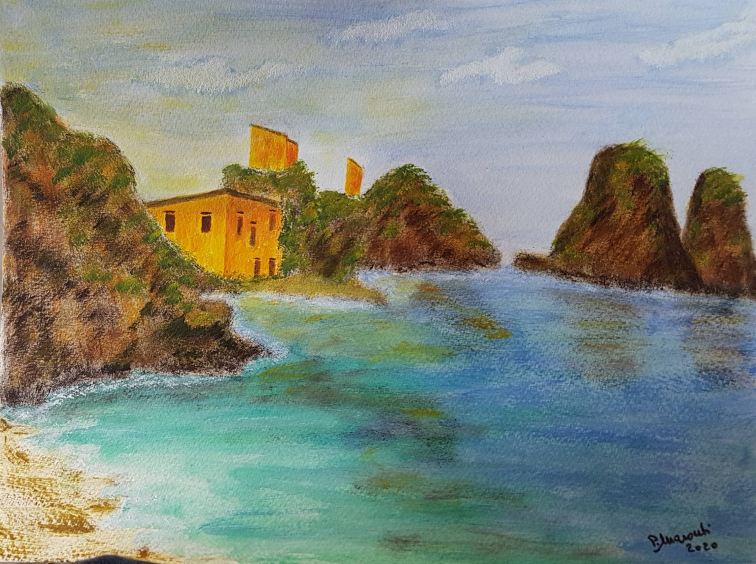 Opera d&apos;arte: I faraglioni di Scopello - Premiazione 2022 di Patrizia Marocchi