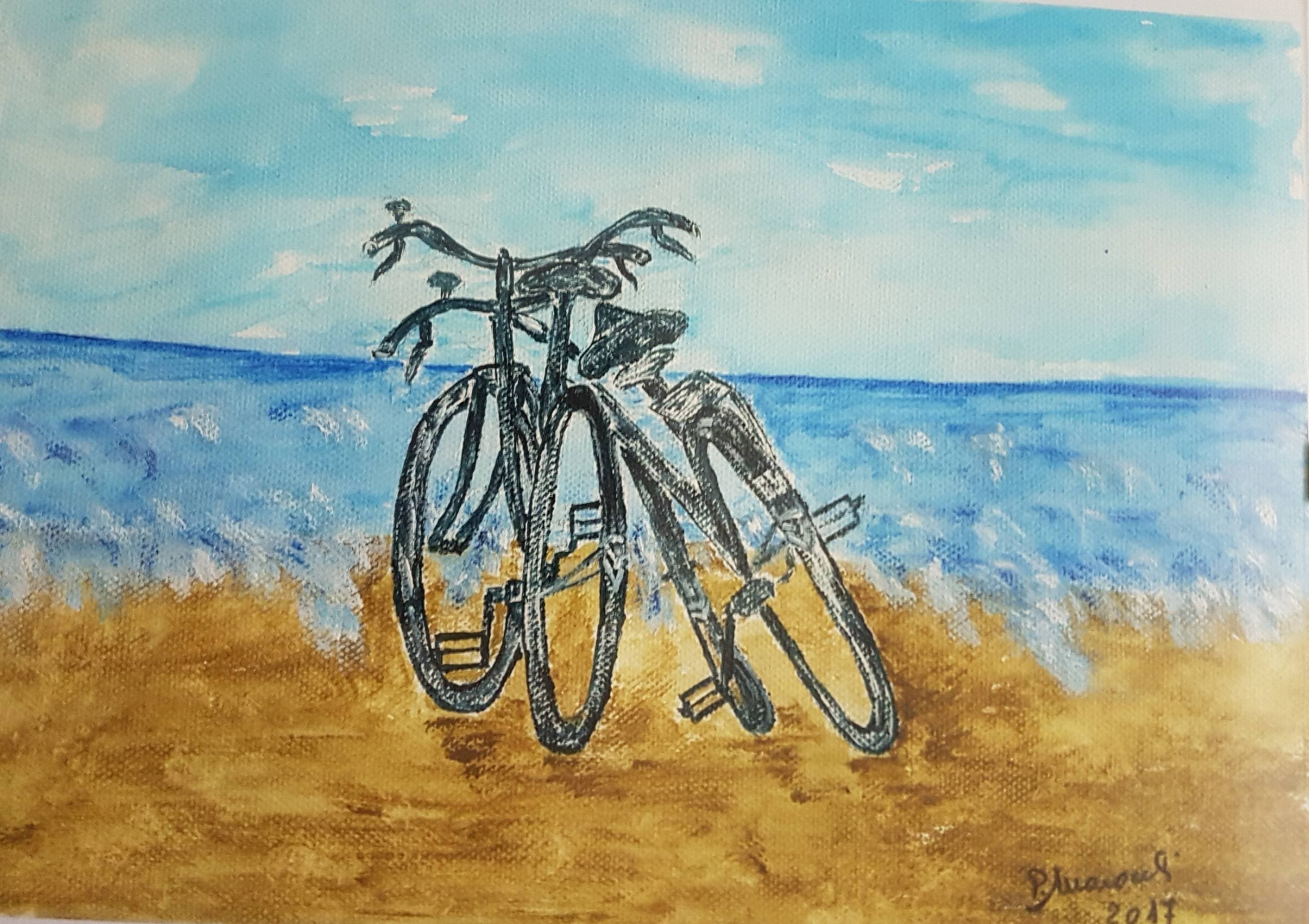 Opera d&apos;arte: Passeggiata al mare di Patrizia Marocchi
