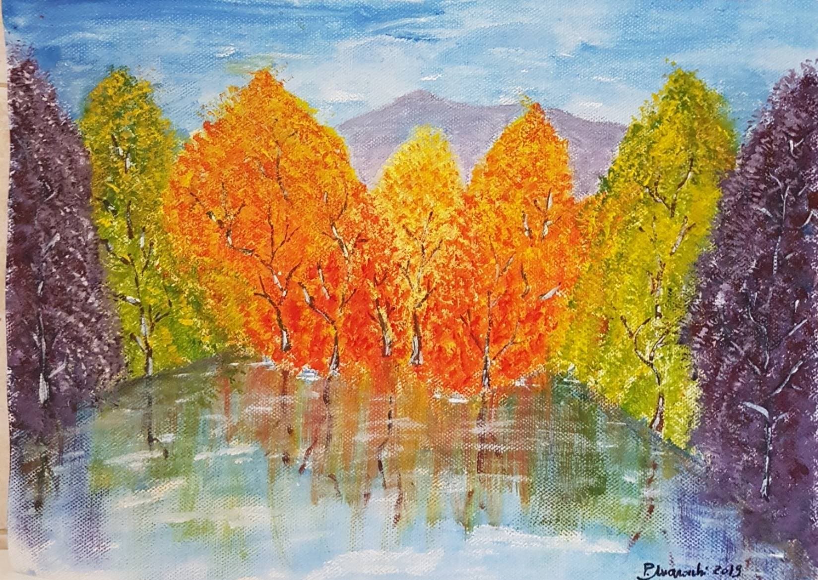 Opera d&apos;arte: Autunno sul Santerno alle Docciole di Patrizia Marocchi